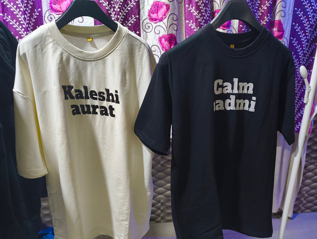 A couple embroidery tees