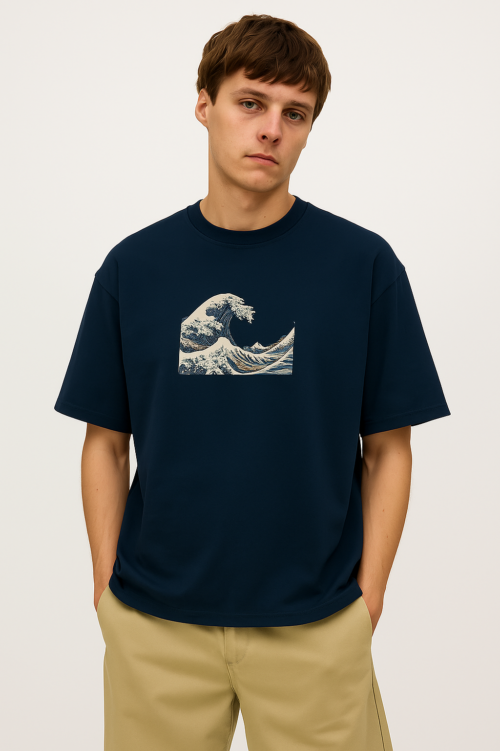 🌊 Ocean vibes stitched to perfection ✨
A wave of art you can wear with pride.